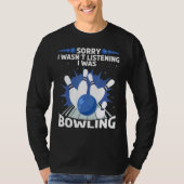 Bowling Bowler Spare Ten Pins T-shirt (Voorkant)
