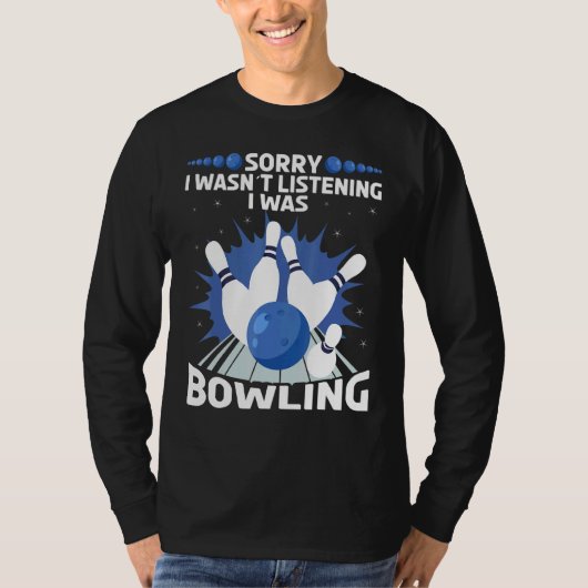 Bowling Bowler Spare Ten Pins T-shirt (Voorkant)