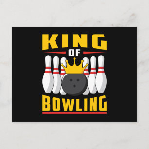 Bowling Bowler Sport Strike Team Bowl Grappig cade Briefkaart