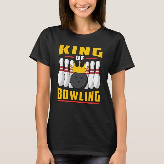 Bowling Bowler Sport Strike Team Bowl Grappig cade T-shirt (Voorkant)