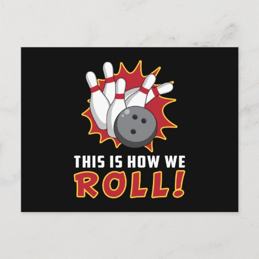 Bowling Bowler Strike Sport Team Bowl Grappig cade Briefkaart (Voorkant)