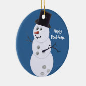 Bowling Bowlers kerstcadeautjes Keramisch Ornament (Rechts)