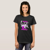 Bowling Bowlers pun I Bowl dus ik treed geen mense T-shirt (Voorkant volledig)