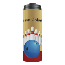 Bowling - Bowling Ball en Pins Design personaliser