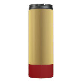 Bowling - Bowling Ball en Pins Design personaliser Thermosbeker (Achterkant)