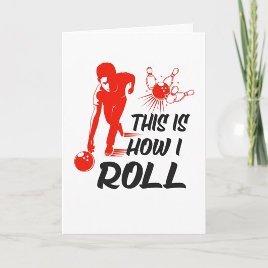 Bowling Bowling Ball Gezegde Bowler Gift Kaart (Voorkant)