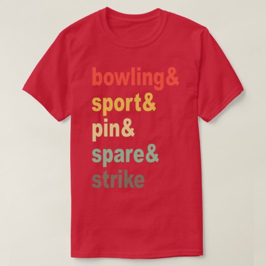 Bowling Bowling Ball Pin Bowler team 5 T-shirt (Design voorkant)
