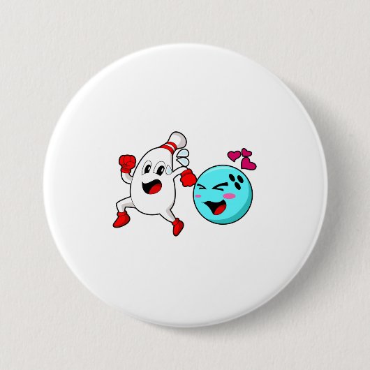 Bowling Bowling ball Ronde Button 7,6 Cm (Voorkant)