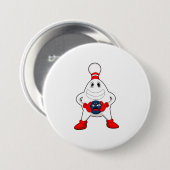 Bowling Bowling pin Bowling ball Ronde Button 7,6 Cm (Voorkant /achterkant)