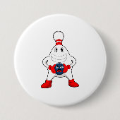 Bowling Bowling pin Bowling ball Ronde Button 7,6 Cm (Voorkant)