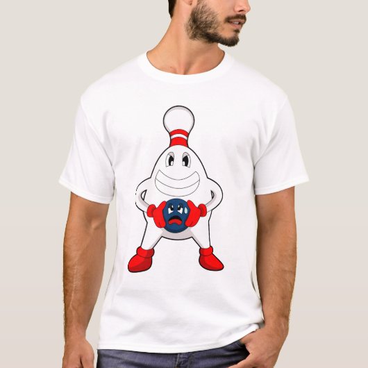 Bowling Bowling pin Bowling ball T-shirt (Voorkant)