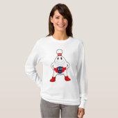 Bowling Bowling pin Bowling ball T-shirt (Voorkant volledig)
