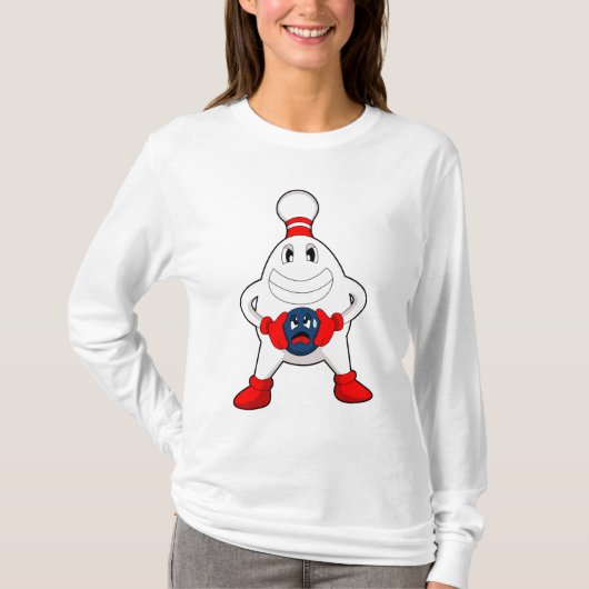 Bowling Bowling pin Bowling ball T-shirt (Voorkant)