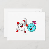 Bowling Bowlingbal Briefkaart (Voorkant / Achterkant)
