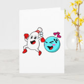 Bowling Bowlingbal Kaart (Gele Bloem)