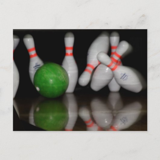 Bowling Briefkaart (Voorkant)
