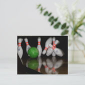 Bowling Briefkaart (Staand voorkant)