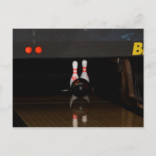 Bowling Briefkaart (Voorkant)