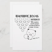 Bowling Briefpapier (Voorkant / Achterkant)