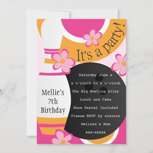 Bowling Brightly Kaart (Voorkant)