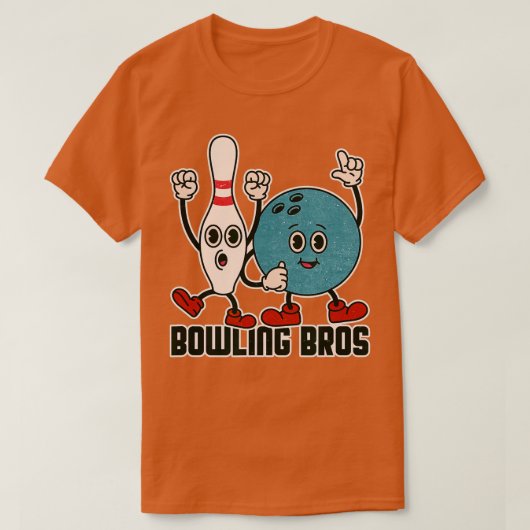 Bowling Bros Team League Alley Ball BowlerBowling T-shirt (Design voorkant)