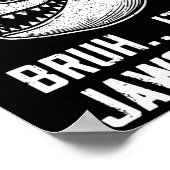 Bowling Bruh Het is Jawsome Shark Kinder Grappig Poster (Hoek)