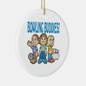 Bowling Buddies Keramisch Ornament (Rechts)