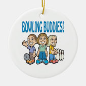 Bowling Buddies Keramisch Ornament (Voorkant)
