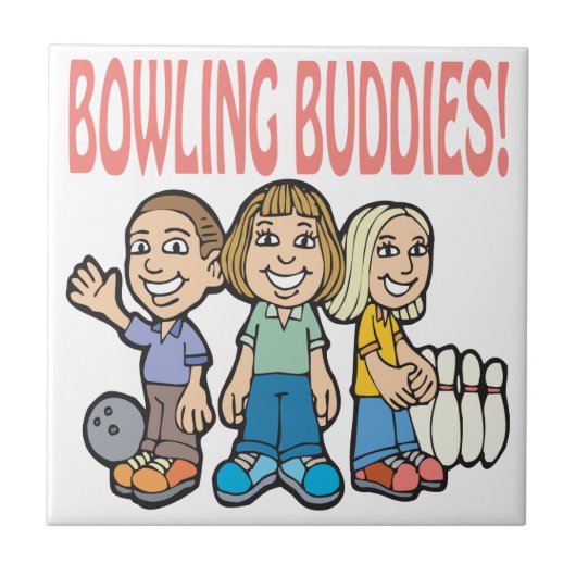 Bowling Buddies Tegeltje (Voorkant)