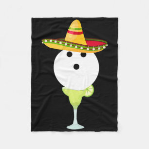 Bowling Bull met Sombrero en Margarita Sport Cin Fleece Deken