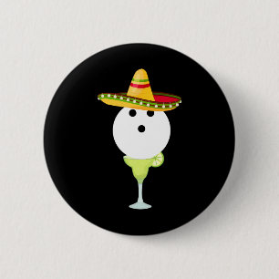 Bowling Bull met Sombrero en Margarita Sport Cin Ronde Button 5,7 Cm