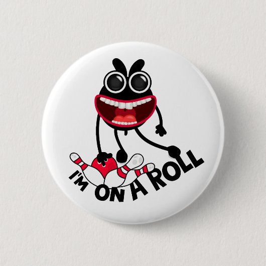 Bowling Bunny Pin Button (Voorkant)