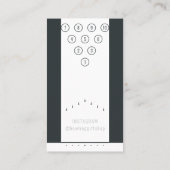 Bowling Business | Lijn Bowling Pins Gutter Foul Visitekaartje (Achterkant)