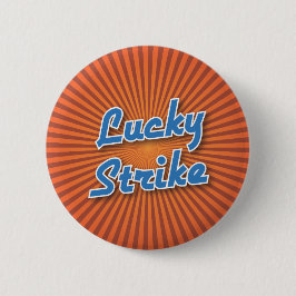 Bowling-Button: Lucky Strike Ronde Button 5,7 Cm
