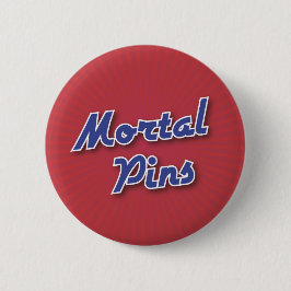 Bowling-Button: Mortal Pins Ronde Button 5,7 Cm