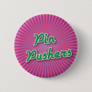 Bowling-Button: Pin Pushers Ronde Button 5,7 Cm