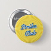 Bowling-Button: Strike Club Ronde Button 5,7 Cm (Voorkant /achterkant)