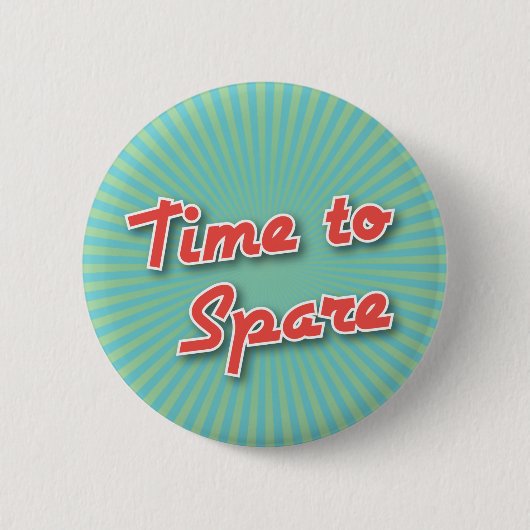 Bowling-Button: Tijd tot sparen Ronde Button 5,7 Cm (Voorkant)