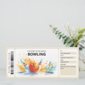 Bowling Cadeaubon, Bowling Cadeaubon Kaart (Staand voorkant)
