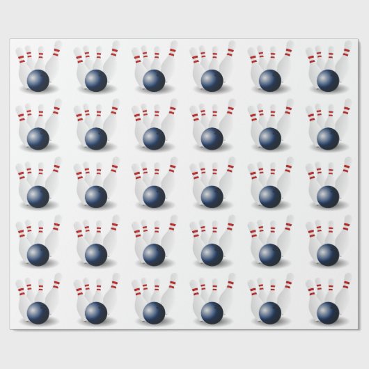 Bowling Cadeaupapier (Vlak)