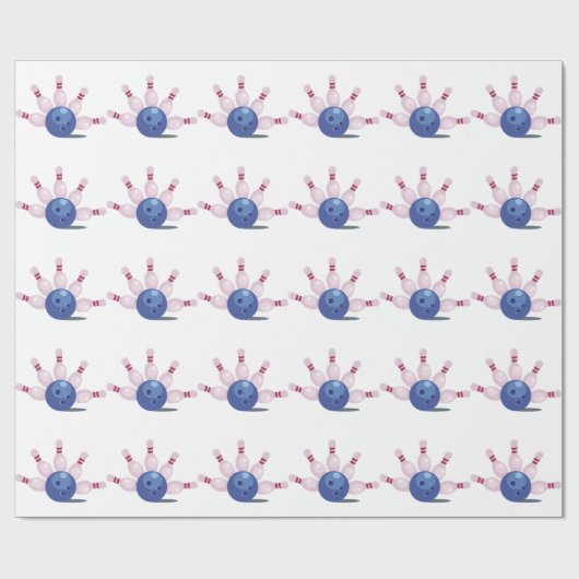 Bowling Cadeaupapier (Vlak)