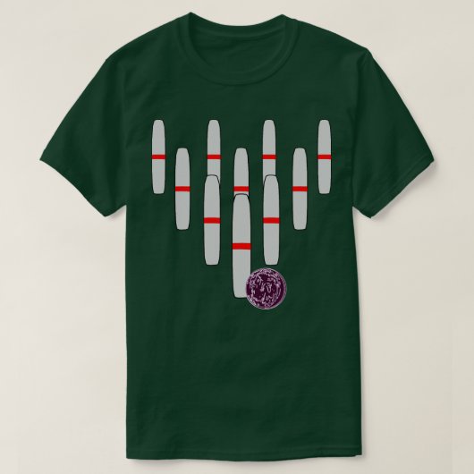 Bowling Candlepins T-shirt (Design voorkant)
