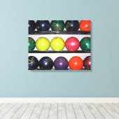 Bowling Canvas Print (Insitu (Houten vloer))