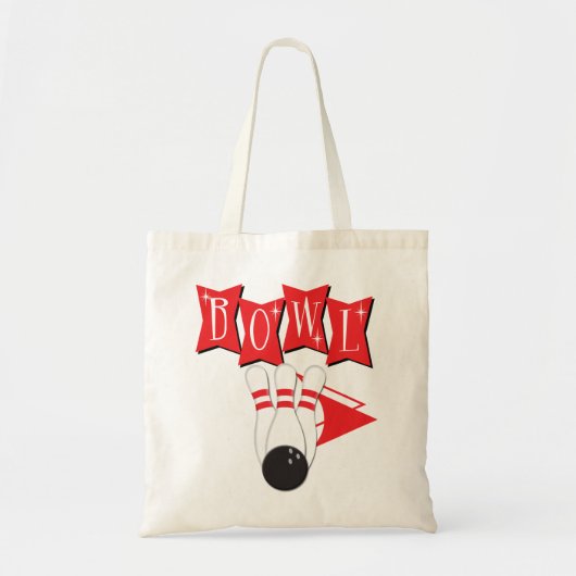 Bowling Canvas tas (Voorkant)