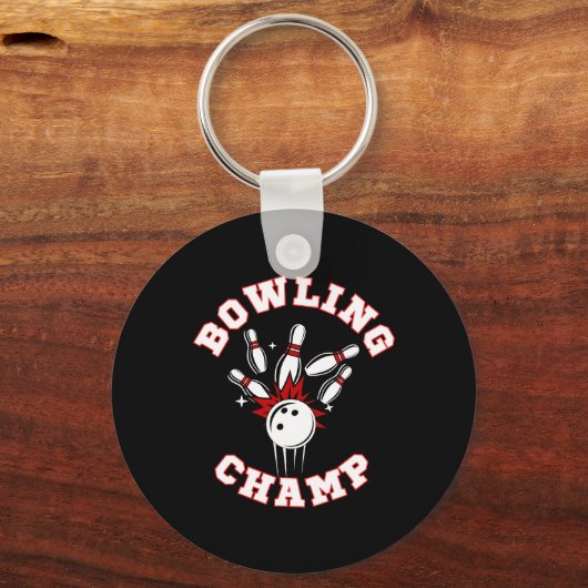 Bowling Champ Champion  Sleutelhanger (Voorkant)