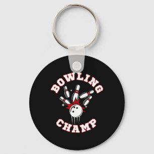 Bowling Champ Kampioen  Sleutelhanger