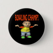 Bowling Champ Ronde Button 5,7 Cm (Voorkant)
