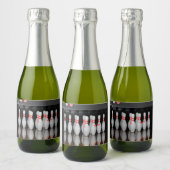 Bowling Champagn Label Sparkling Wijnetiket (Flessen)