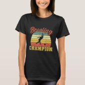 Bowling Champion Retro Bowling T-shirt (Voorkant)