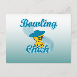 Bowling Chick #3 Briefkaart